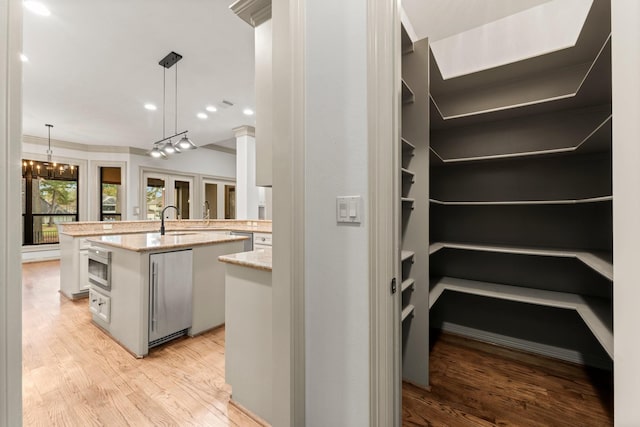 interior space featuring sink