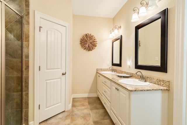 bathroom with vanity