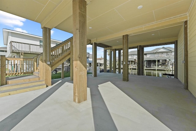 23015 Lunes, Galveston, TX 77554 - view of patio / terrace featuring stairway