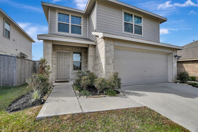 view of front of house featuring a garage