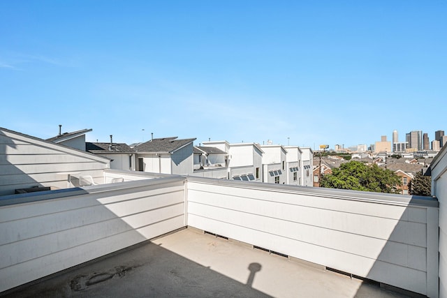 view of patio with a balcony