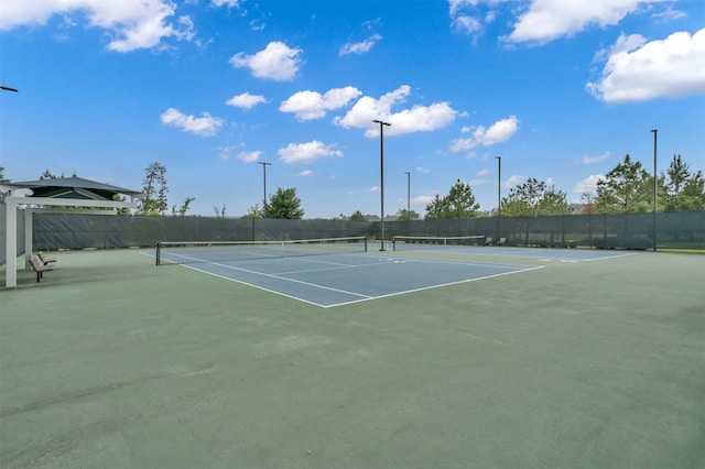 view of sport court