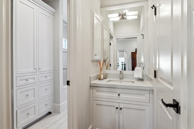 bathroom featuring vanity