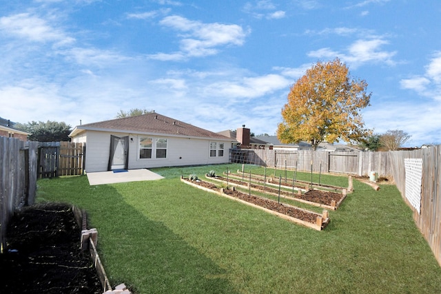 view of yard featuring a patio area