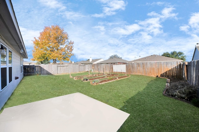 view of yard featuring a patio