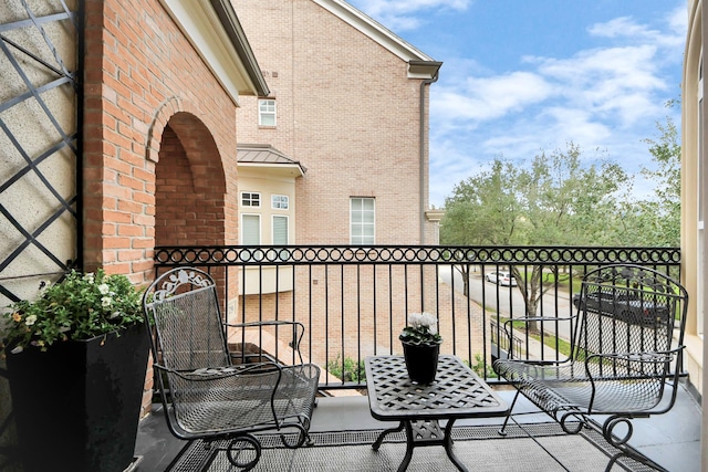 view of balcony