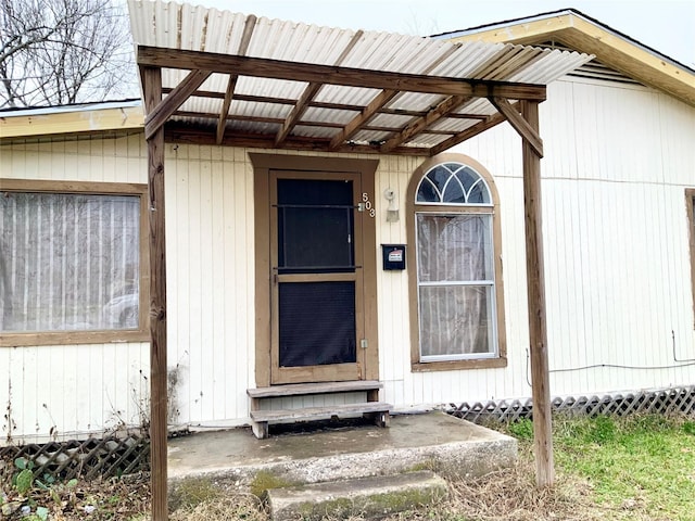 view of property entrance