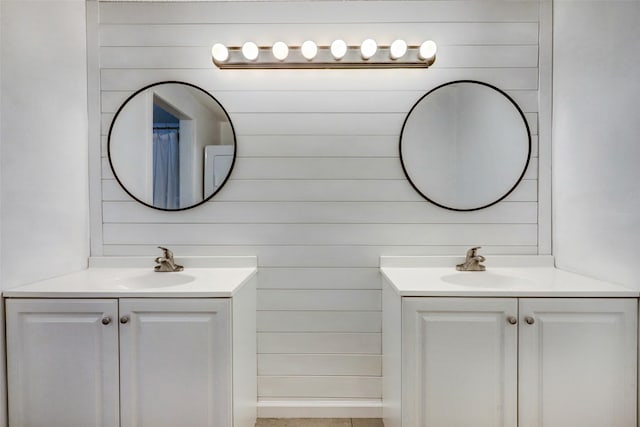 bathroom with vanity