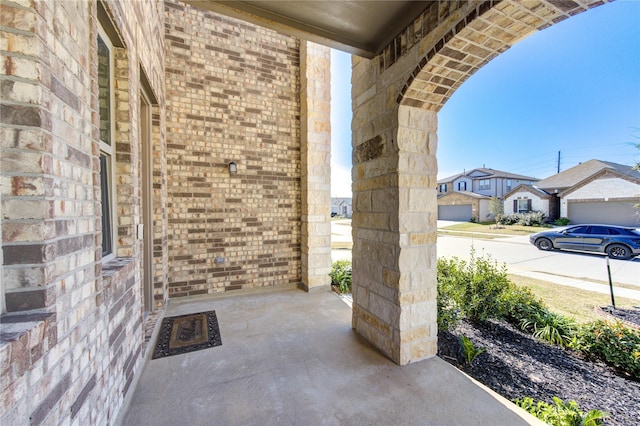 view of patio featuring covered porch