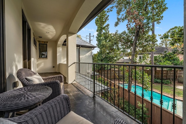 view of balcony