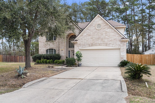 view of front of house featuring a garage