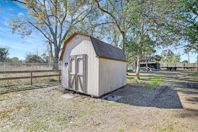 view of outdoor structure