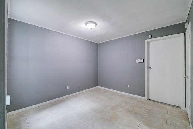 unfurnished room with a textured ceiling