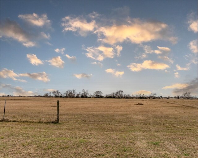 view of yard featuring a rural view