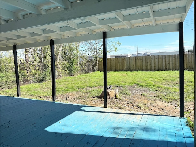 exterior space with a wooden deck