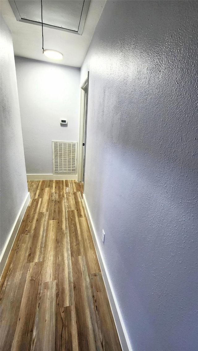 hall featuring hardwood / wood-style floors