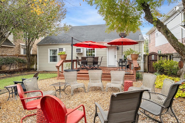 view of patio / terrace with a deck