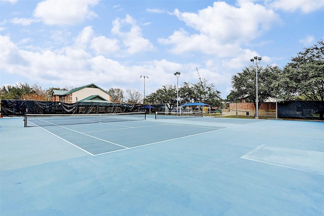 view of tennis court