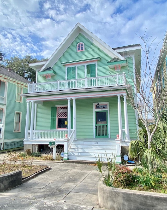 victorian-style house with covered porch