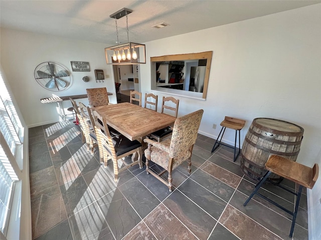 view of dining room