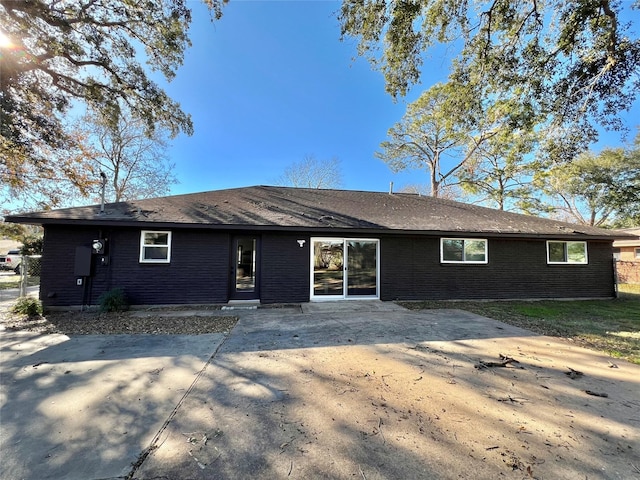 view of front of house with a patio area