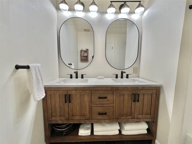 bathroom with vanity