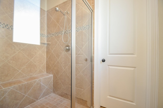 bathroom with walk in shower