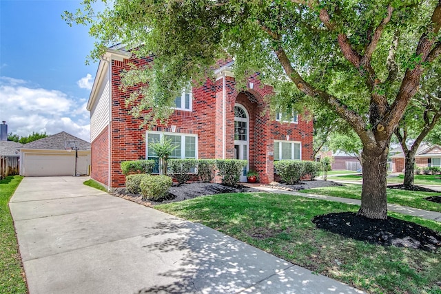 view of front of house featuring a front yard