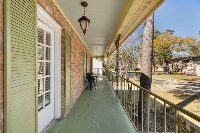 view of balcony