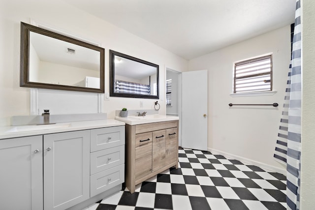 bathroom with vanity