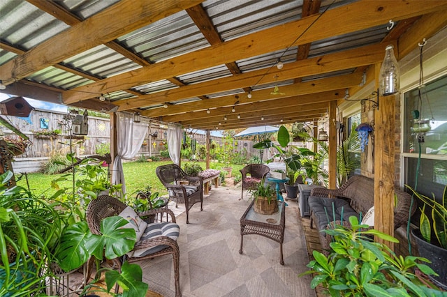 view of patio / terrace with outdoor lounge area