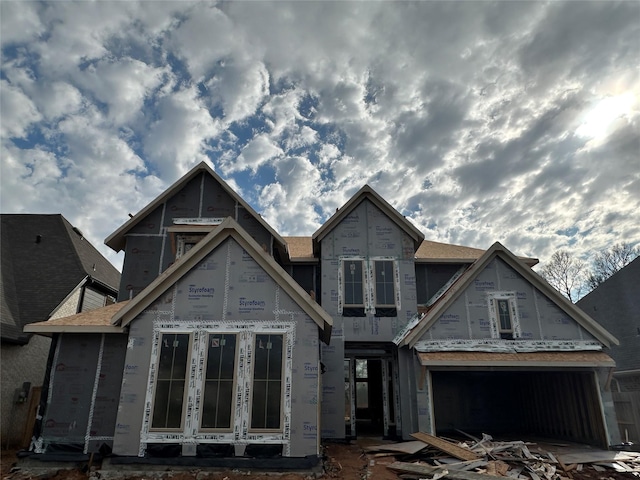 view of unfinished property