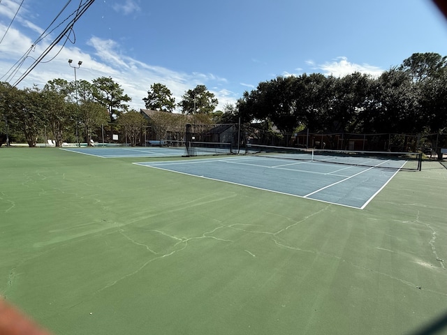 view of tennis court