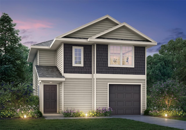 view of front of home featuring a garage