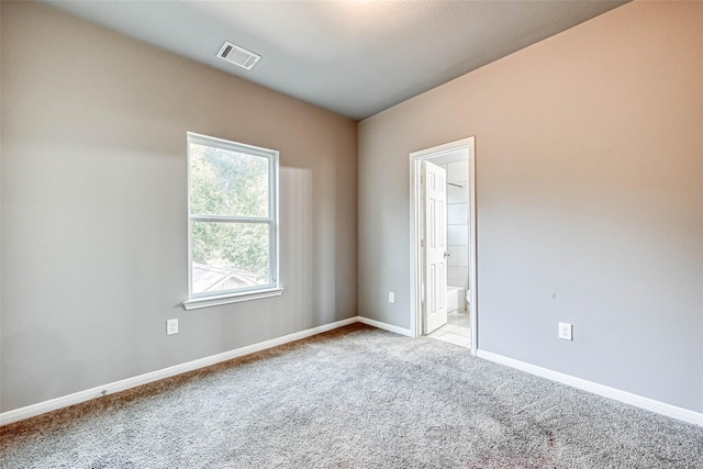 empty room with light carpet