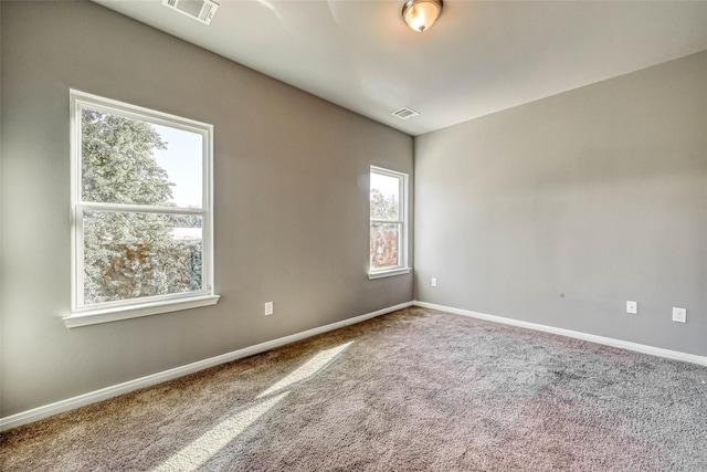 view of carpeted empty room