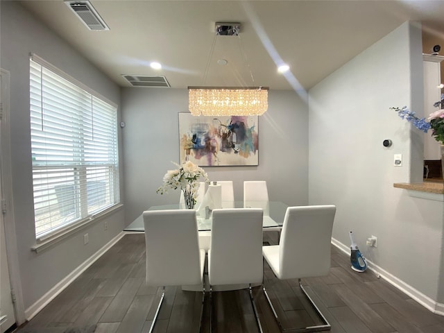 view of dining area