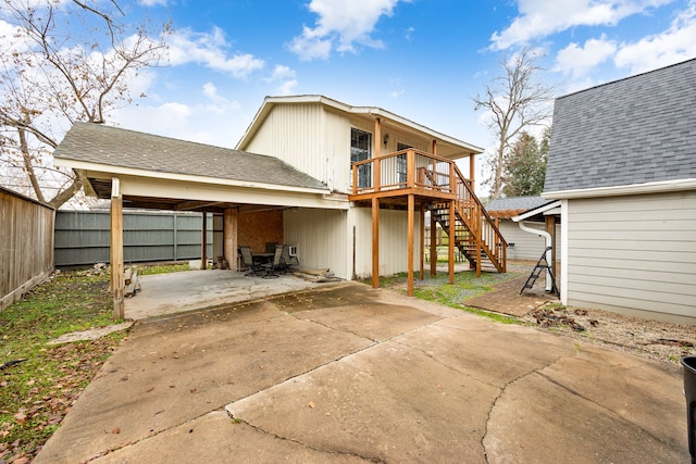 view of rear view of house