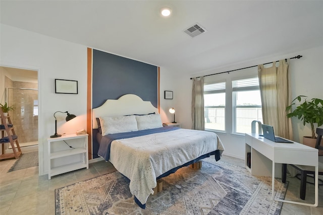 view of tiled bedroom