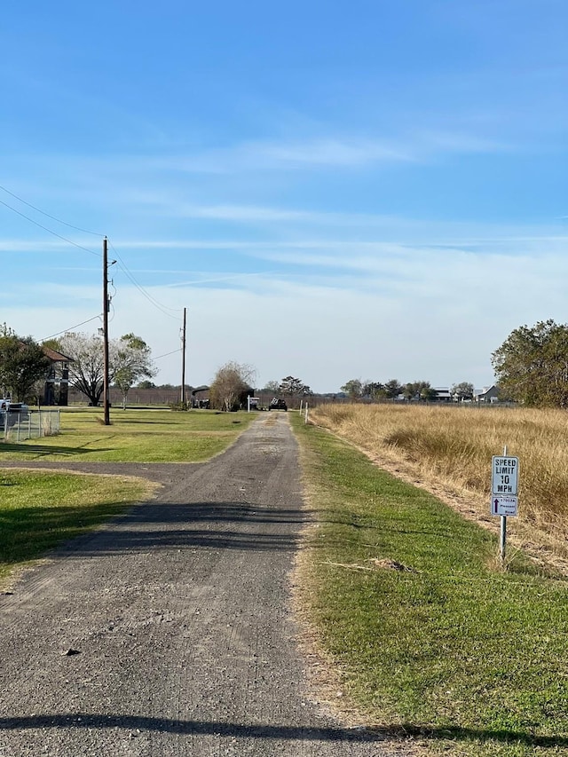 view of road