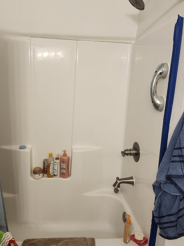 bathroom featuring bathtub / shower combination