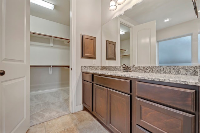 bathroom featuring vanity