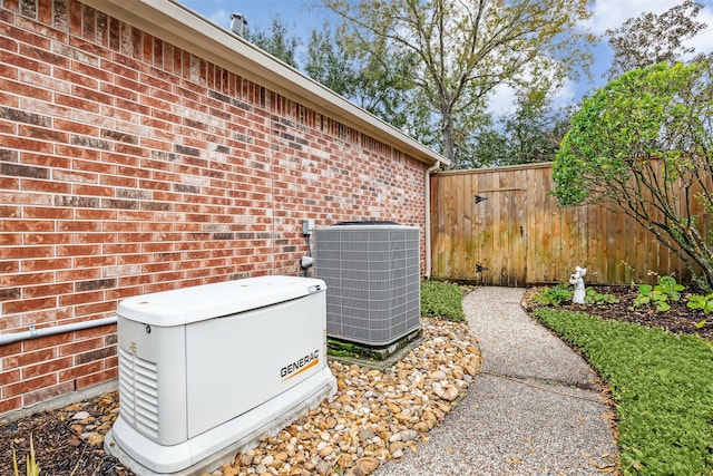 exterior details with central air condition unit