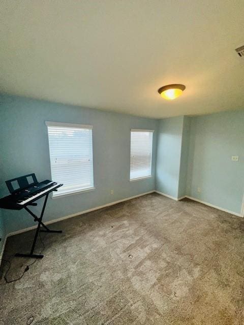 view of carpeted empty room