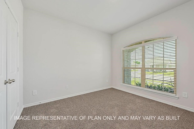 view of carpeted empty room