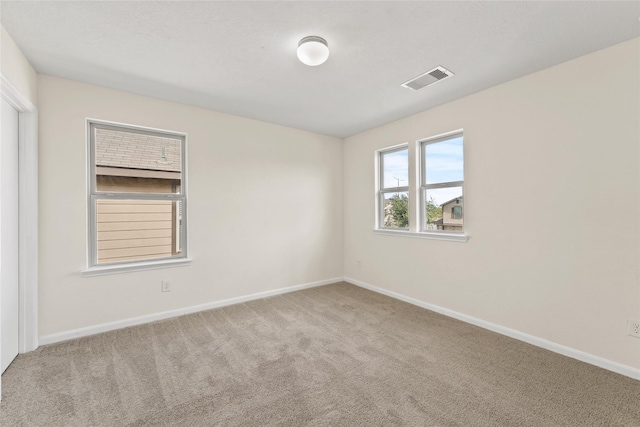 view of carpeted empty room