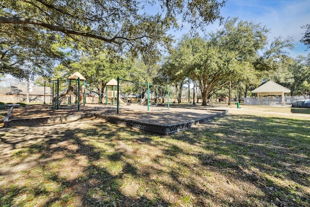 exterior space with a playground