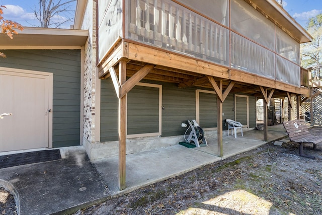 exterior space with a patio area