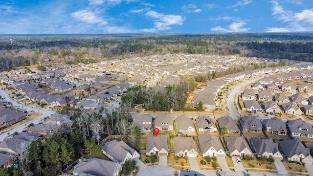 bird's eye view featuring a residential view