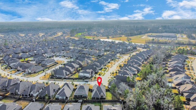 drone / aerial view featuring a residential view